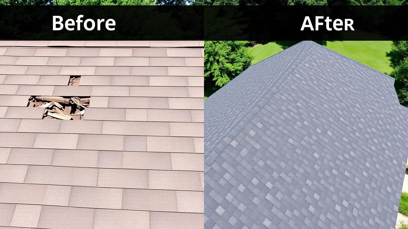 Sarnia Pro Roofing project — before after